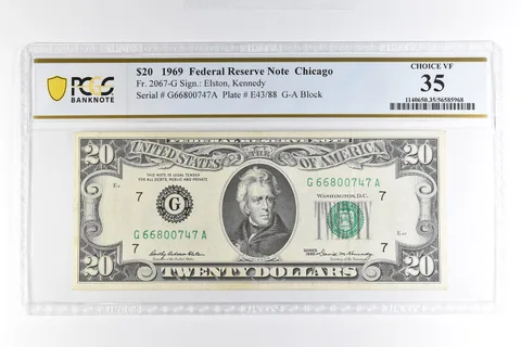 1969 $20 Chicago IL FRN Fr#2067-G Choice VF 35 PCGS *4990