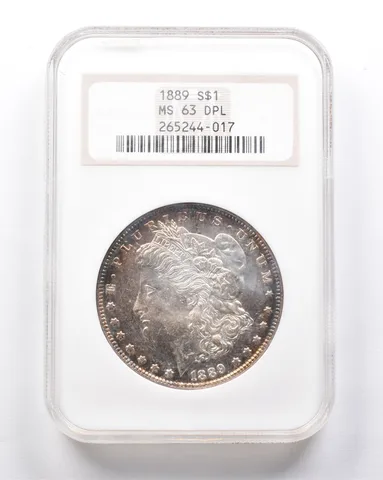MS63 DPL 1889 Morgan Silver Dollar NGC Old Holder Upgrade? *6873
