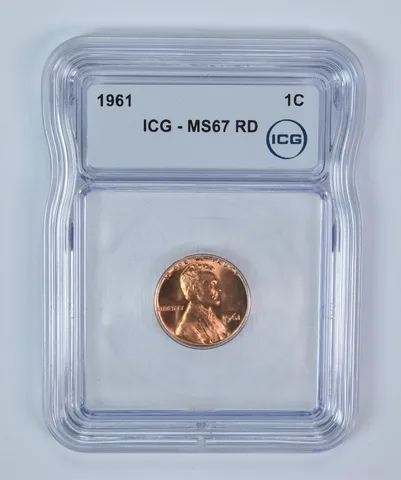 1961 Lincoln Memorial Cent MS67 RD ICG