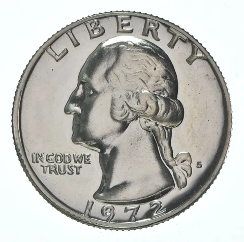 1972-S Washington Quarter CLAD Proof