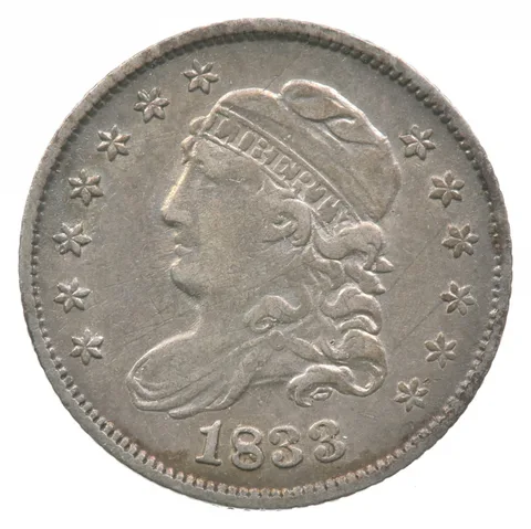 1833 Capped Bust Half Dime LM9 *8256
