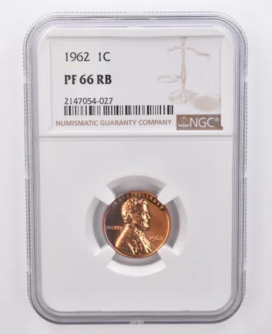 1962 Lincoln Memorial Cent PF66 RB NGC Beautiful Tone a0099