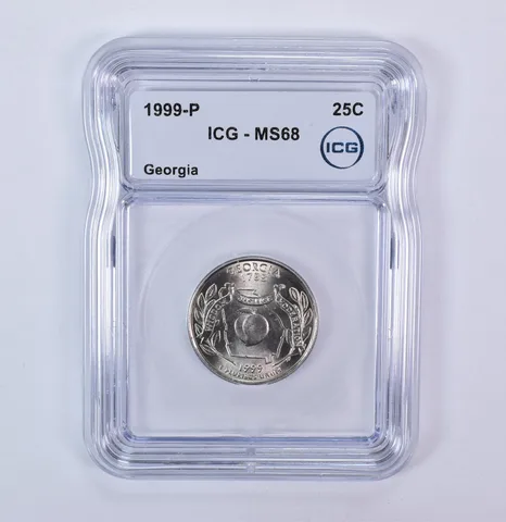 1999-P Washington State Quarter Georgia MS68 ICG