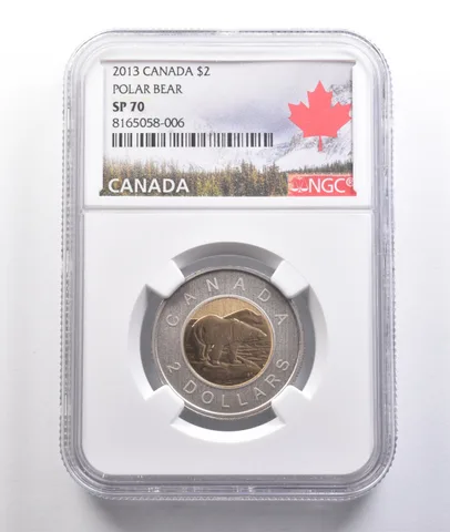2013 Canada 2 Dollars Polar Bear SP70 NGC *6917