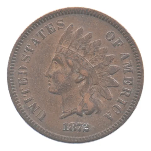 1872 Indian Head Cent *8834