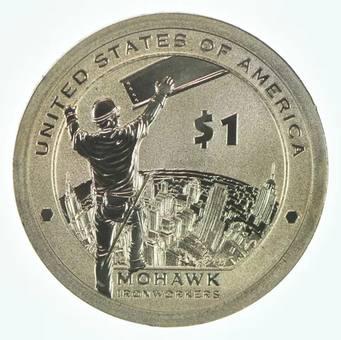 2015-W Sacagawea $1 Reverse Proof Mohawk Ironworkers