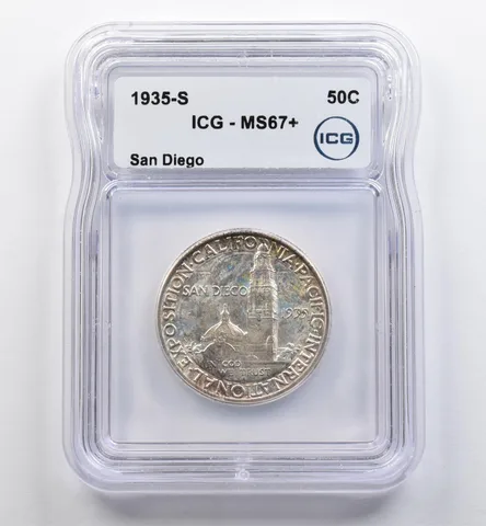 1935-S San Diego Commemorative Half Dollar MS67+ ICG *9045