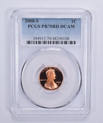 2008-S Lincoln Memorial Cent PR70 RD DCAM PCGS Blue Lbl