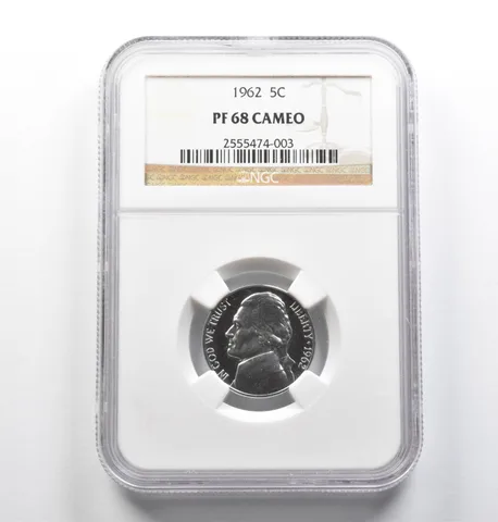 PF68 Cam 1962 Jefferson Nickel NGC *0753