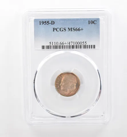 1955-D Roosevelt Dime MS66+ PCGS Beautiful Tone *1885