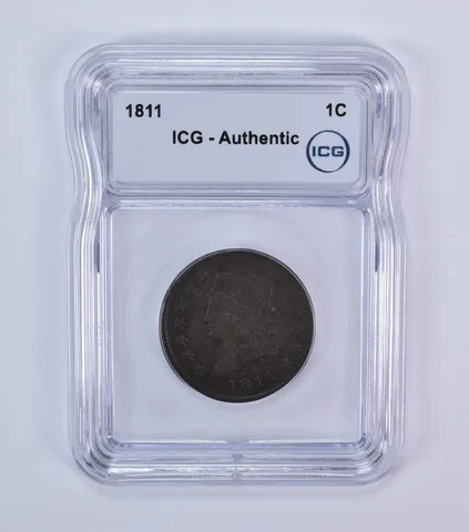 1811 Classic Head Large Cent Authentic ICG *7967