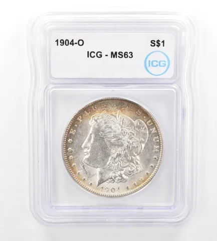 1904-O Morgan Silver Dollar MS63 ICG Beautiful Tone *7355