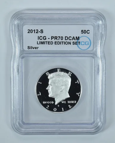 2012-S Kennedy Silver Half Dollar Limited Edition Set PR70 DCAM ICG