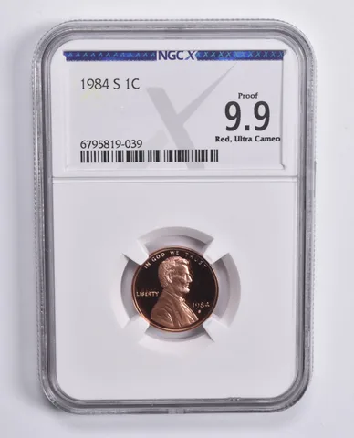 1984-S Lincoln Memorial Cent Proof 9.9 RD UCAM NGC X NGCX