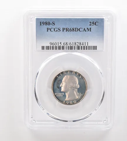 1980-S Washington Quarter PR68 DCAM PCGS Beautiful Tone *3206