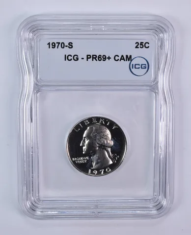 1970-S Washington Quarter PR69+ CAM ICG