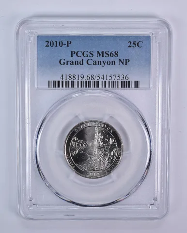 2010-P Washington Quarter ATB Grand Canyon MS68 PCGS