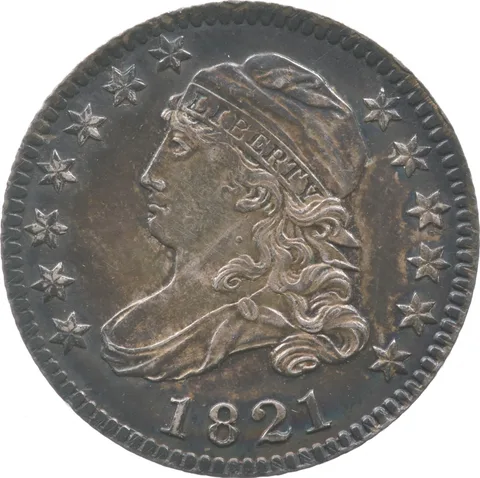 1821 Capped Bust Dime Large Date a9328