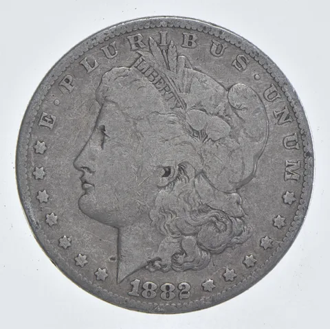 Early - 1882 Morgan Silver Dollar - 90% US Coin *785