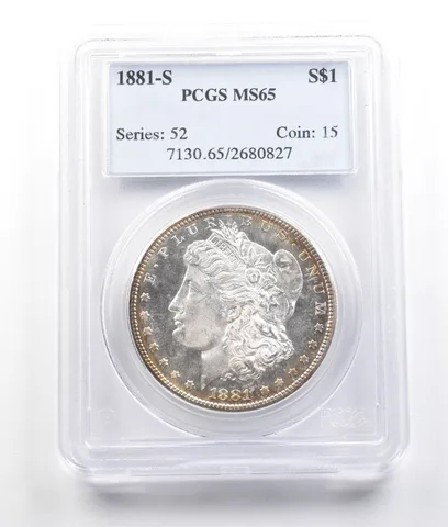 1881-S Morgan Silver Dollar MS65 PCGS PQ PL? *2781