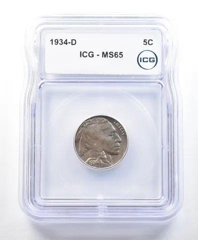 1934-D Indian Head Buffalo Nickel MS65 ICG *9026