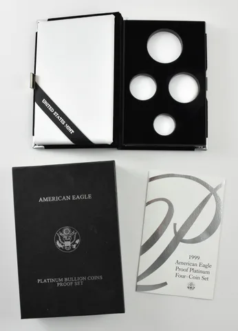 OGP 1999 Platinum Eagle Proof Set 4-Coin BOX & COA - NO COINS
