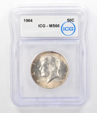 1964 Kennedy Half Dollar MS66 ICG Beautiful Tone *5176