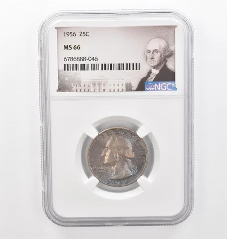 1956 Washington Quarter MS66 NGC Beautiful Tone *2275