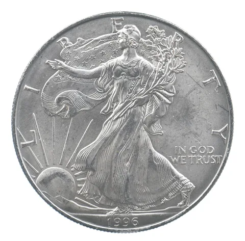 Rarest 1996 American Silver Eagle - Key Date - Rare LOW MINTAGE *696