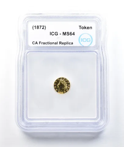 (1872) California Gold Rush Token Half Dollar MS64 ICG *8748