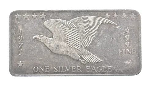 1971 1 Oz Silver Bar Foster Silver Eagle *6808