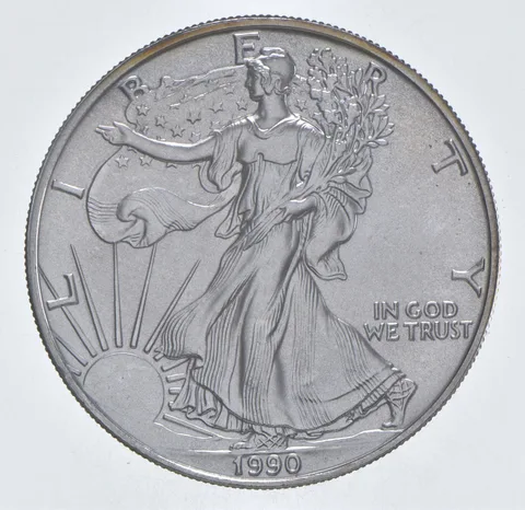 Better Date 1990 American Silver Eagle 1 Troy Oz .999 Fine Silver *368