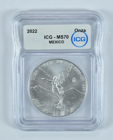 2022 Mexico 1 Onza Silver Libertad MS70 ICG