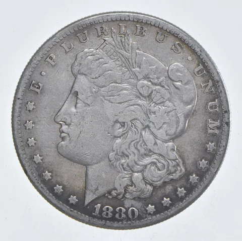 Early - 1880-S Morgan Silver Dollar - 90% US Coin *949