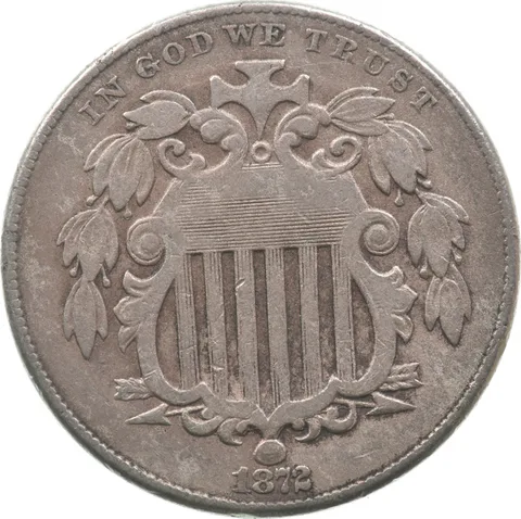1872 Shield Nickel *9397