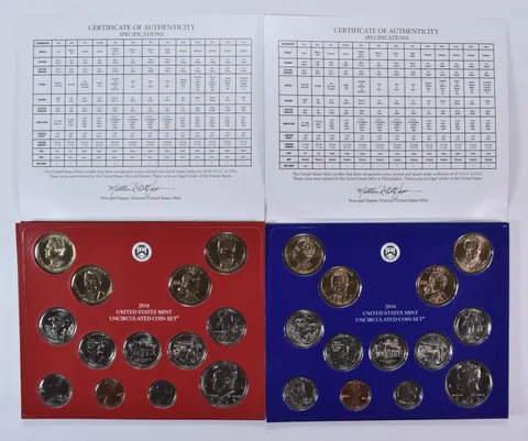 2016 Mint Set with Unc Coins in Original Packaging (26 coins)