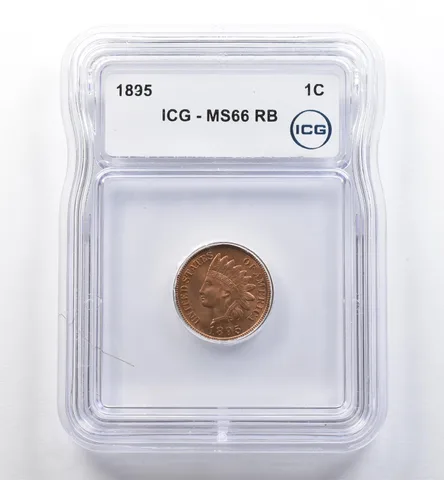 1895 Indian Head Cent MS66 RB ICG Looks RED! *6476