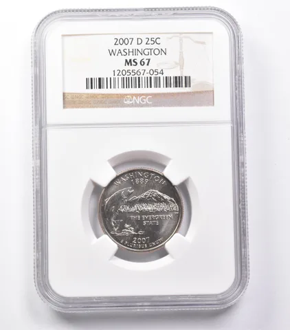 MS67 2007-D Washington State Quarter Washington NGC a5432