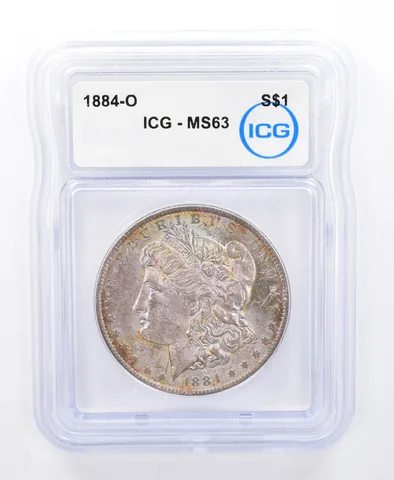 1884-O Morgan Silver Dollar MS63 ICG Beautiful Tone *8719