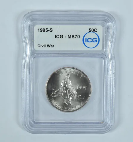 1995-S Civil War Commemorative Half Dollar MS70 ICG