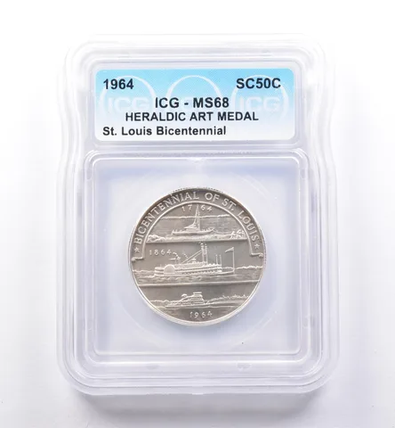 1964 So Called Half Dollar St Louis Bicentennial MS68 ICG *8445