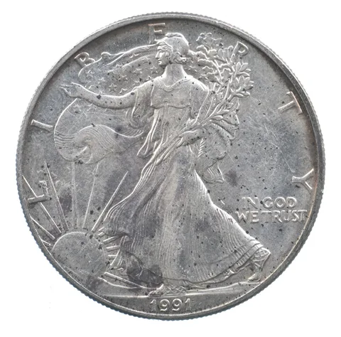 Better Date 1991 American Silver Eagle 1 Troy Oz .999 Fine Silver *604