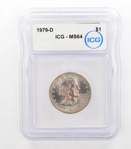 1979-D Susan B Anthony $1 MS64 ICG Beautiful Tone *3670