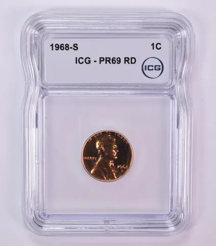 1968-S Lincoln Memorial Cent PR69 RD ICG