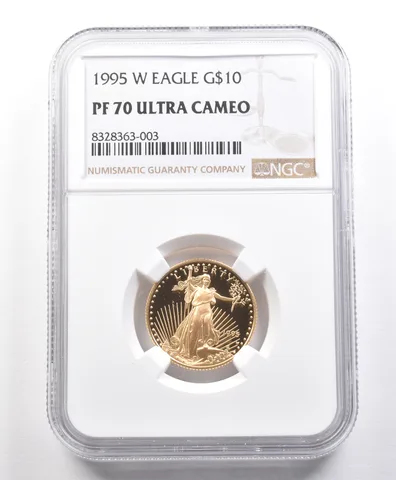 1995-W $10 American Gold Eagle 1/4 Oz Gold PF70 UCAM NGC