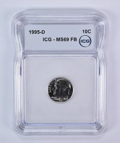 1995-D Roosevelt Dime MS69 FB ICG
