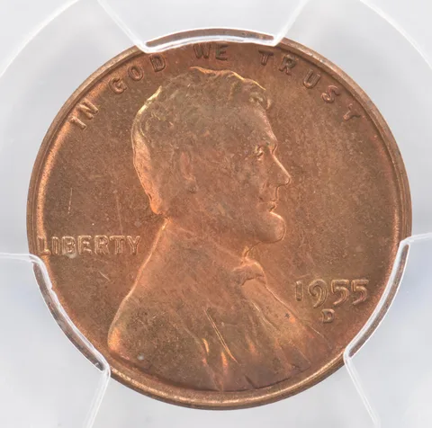 1955-D Lincoln Wheat Cent MS64 RB PCGS Beautiful Tone *0957