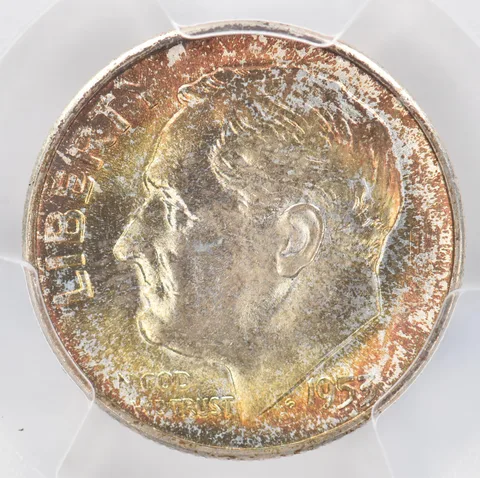 1953-S Roosevelt Dime MS67 PCGS Beautiful Tone *0948