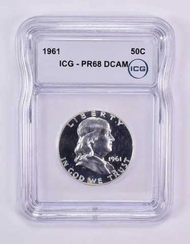 1961 Franklin Half Dollar PR68 DCAM ICG
