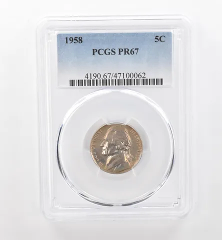 1958 Jefferson Nickel PR67 PCGS Beautiful Tone *1809